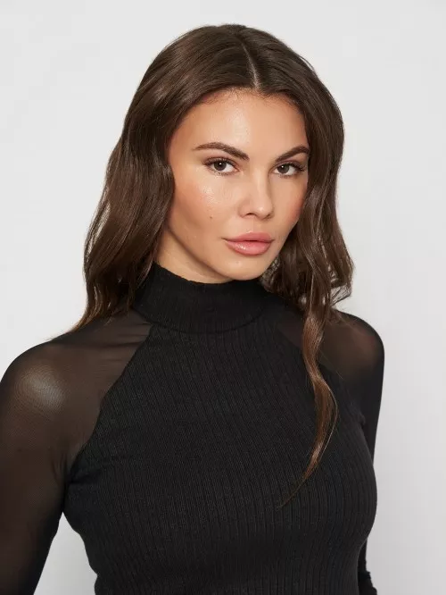 Черная женская блузка Jadea 4534 Nero - фото №2